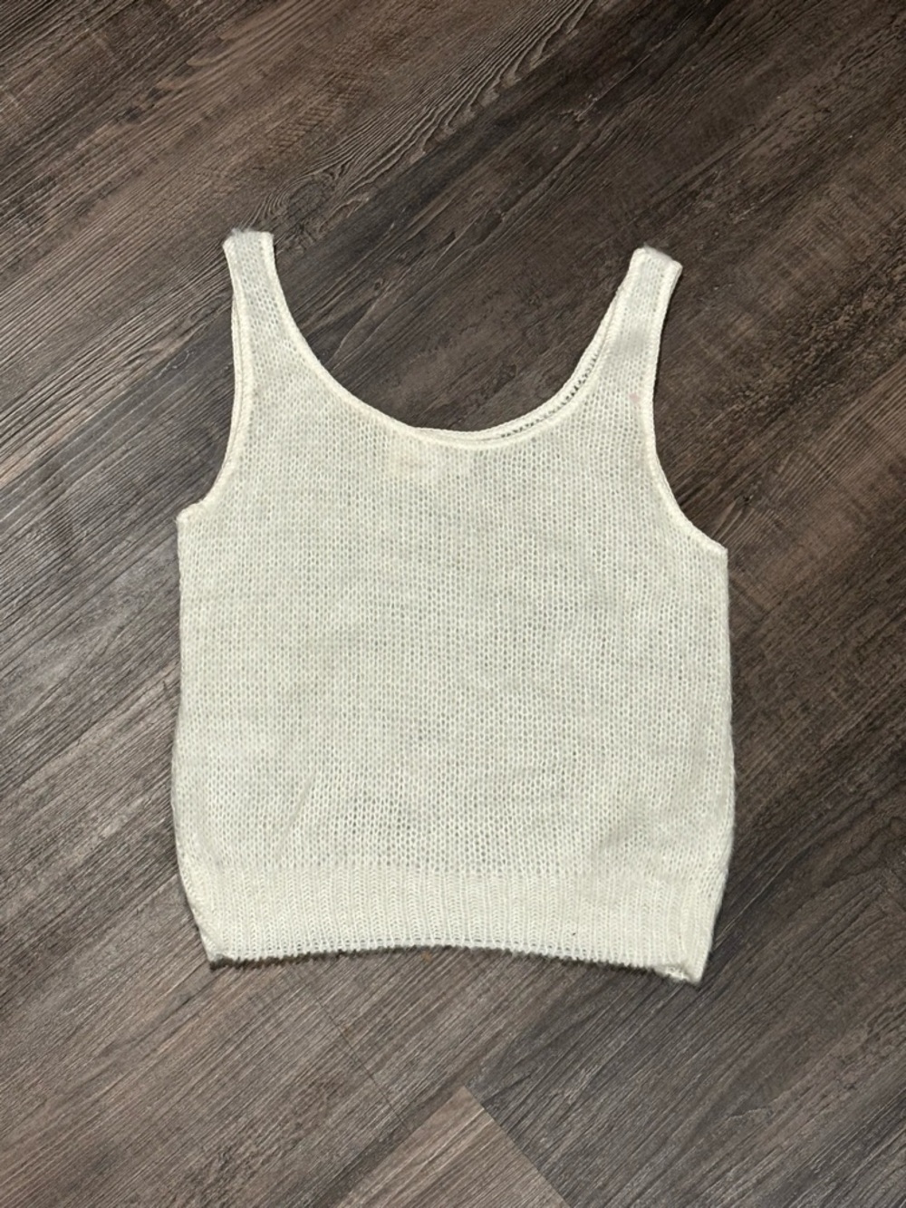 Frederick's of Hollywood White Knit Tank